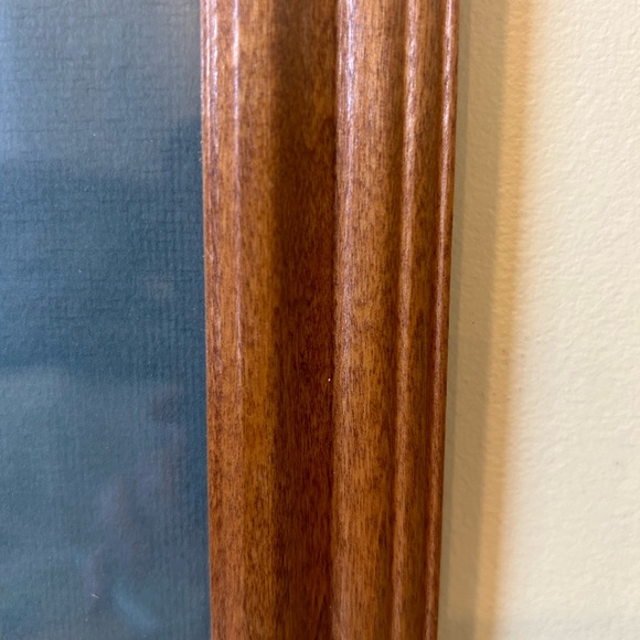 Vintage Carolyn Shores Wright red cardinal on Christmas wreath frame glass print - Picture 4 of 6